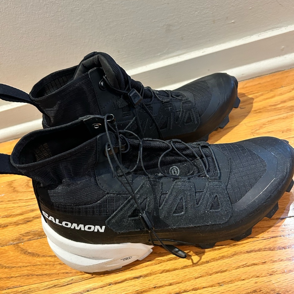 Salomon x Maison Margiela MM6 Black and White Men's High-Cut Trail  Sneakers